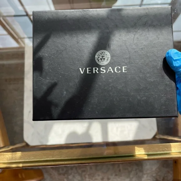 NEW VERSACE Le Greca Modular Signature Coated Canvas Wallet - Picture 12 of 12